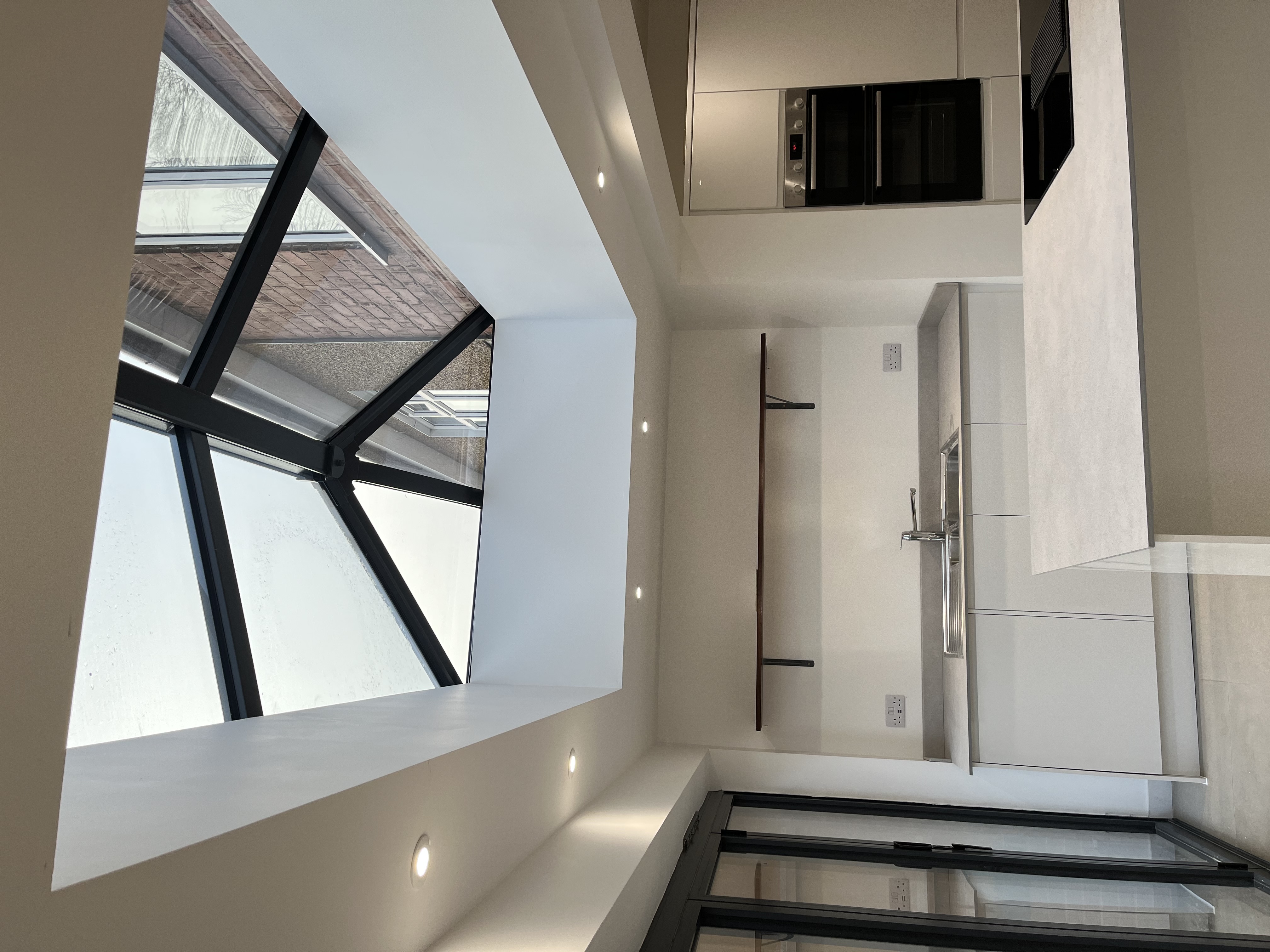 Kitchen with pyramid lantern roof — extension